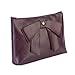 Tonsee Fashion Woman Cosmetic Bags PU Cortex Butterfly Knot Makeup Handbag