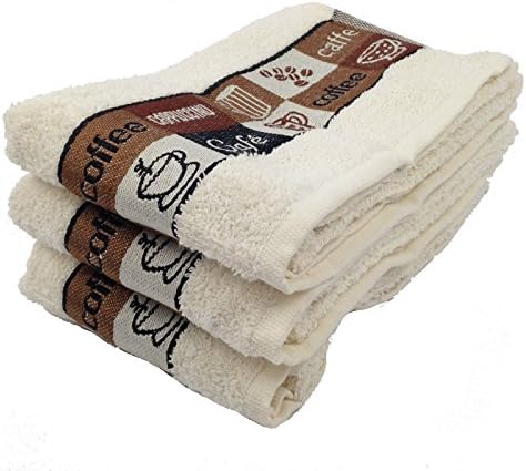 Riggs Cafe Coffee Cup Luxury Kitchen Hand Tea Towel, 65 x 50cm (Cream)