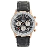  Krug-Baumen Herren Chronograph Quarz Uhr mit Leder Armband 400703DS