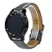 Produktbild kashyk kompatibel für Samsung Gear S3 Classic Armband Leder Armband Vintage Echtleder Uhrenarmband Sport Editionmit Metallschließe Verstellbares Ersatz-Sportarmband Prämie Leder Wristband Armbänder