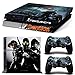 Produktbild Playstation 4 + 2 Controller Aufkleber Schutzfolie Set - The Division (3) /PS4