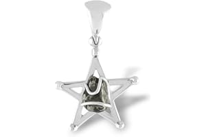 Starborn Meteorite Campo del Cielo Pendentif étoile 5 points en argent sterling 925