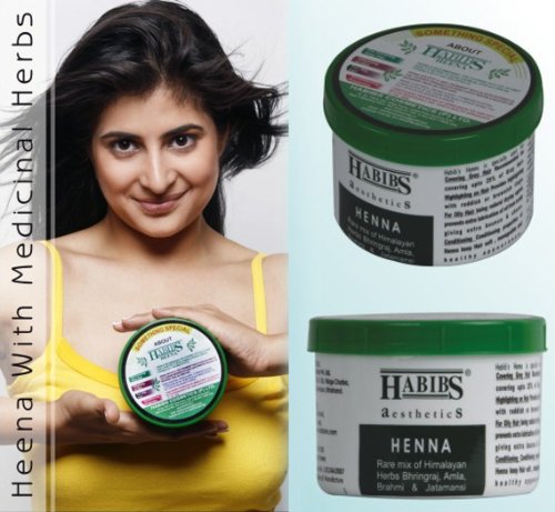 Habibs Aesthetics Henna Rare Mix of Himalayan Herbs Bhringraj Amla Brahmi 200gms