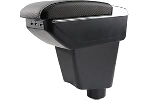 YJYWZH Armrest Compatible with Renault Clio 4 Captur Clio 3 III IV Armrest Car Consoles Arm Rest Storage Box with Cup Holder Interior