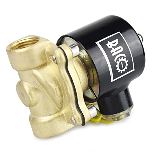 BACOENG DC12V 1/2″ Messing/Edelstahl Elektrisches Magnetventil Wasser Gas NC(1/4″ 3/4″ 1″) - 3