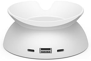 MISSION CABLES All-New, Made for Amazon Stand with USB-C and USB-A Charging Ports for Echo Spot (2024 Release)