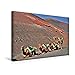 Produktbild Calvendo Premium Textil-Leinwand 45 cm x 30 cm Quer, Lanzarote | Wandbild, Bild auf Keilrahmen, Fertigbild auf Echter Leinwand, Leinwanddruck: Dromedare Beim Nationalpark Timanfaya Orte Orte