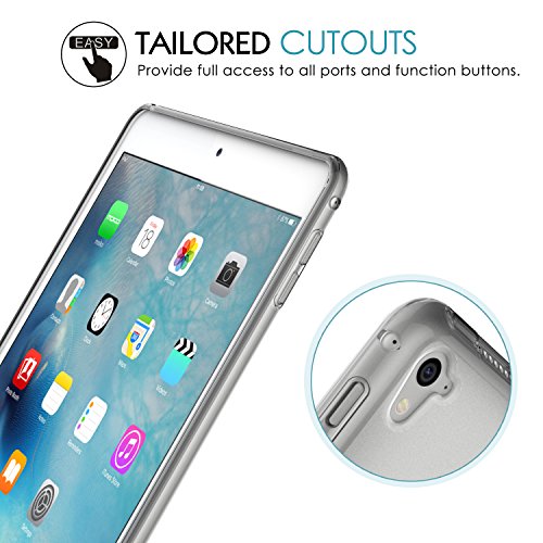 MoKo Hülle für iPad Pro 9.7 – Ultra Slim Flexible TPU Kristall Klar Schale Schutzhülle Crystal Case Cover Durchsichtig für Apple iPad Pro 9.7 Zoll 2016 Modell Tablet, Frost Grau - 2