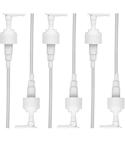 Set 4 Dispenser A Pompa Per Sciroppo - Per Bottiglie Da 500ml A 1L, Dosaggio 8ml, Con Tubi Lunghi, Materiale PP Alimentare, Nero
