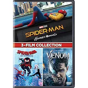 3-Movies Collection: Spider-Man: Homecoming + Spider-Man: Into the Spider-Verse + Venom (3-Disc)