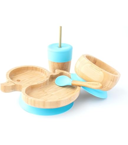 Vajilla Bambu Infantil Plato Infantil De Bambú Eco Rascals