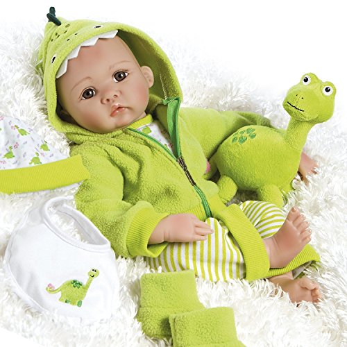 Paradise Galleries Lifelike Realistic Soft Vinyl Weighted 46cm Baby Boy Doll Gift 