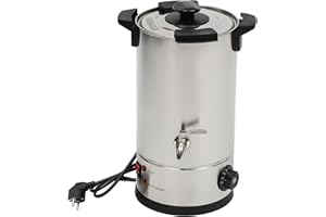 czyuRachel Derretidor de cera grande de 10 l, 30-110 ℃ eléctrico grande vertedor de cera con boquilla y control de temperatura para cera de soja, base de jabón, fabricación de velas