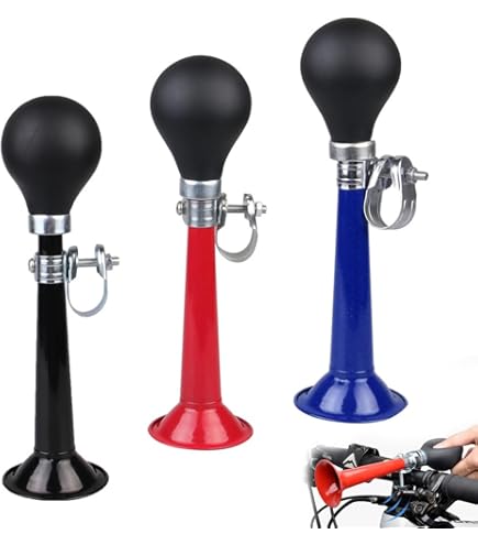 Trombetta Per Bici Bambini CARALL | Campanella A Chiocciola In Metallo, 16 Cm - Foto 3