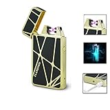 Windproof Lighter,Electronic Lighter usb Electronic Arc Lighter Flameless Rechar