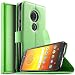 Produktbild KuGi Motorola Moto E5 Plus Hülle, Moto E5 Plus Wallet Case, Brieftasche Case Hülle PU Kunstleder Flip Case mit Standfunktion Kartenfächer und Bargeld für Moto E5 Plus Smartphone.Grün