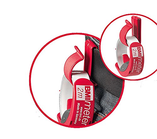 BMI 429341020 Taschenbandmaß Meter, Länge 3 m, rostfreies weisslackiertes Band - 2