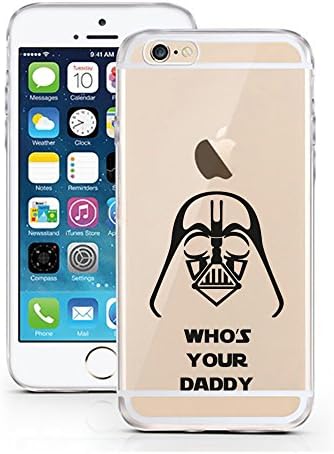 iPhone 7 Case by licaso® for the iPhone 7 TPU Case Who's your Daddy Star Wars Darth Vader Clear Protective Cover iphone7 Mobile Phone Sleeve Bumper (Who's your Daddy)