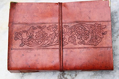 HLC Vintage Leather Journal Notebook Diary for Writers Artist Professionals Leather Notebook Sketchbook Blank Book