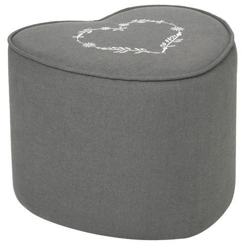 Preisvergleich Produktbild Sitzsack Herzen – Grau