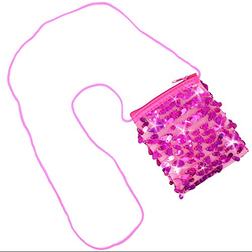 German Trendseller® – 12 x Glitzer Kinder Geldbörsen zum Umhängen ┃ NEU ┃ Mitgebsel ┃ Kindergeburtstag ┃ Portmonee ┃ Für 12 Kinder - 3