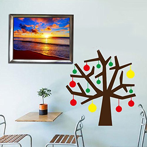 Amazingdeal365 Motiv-Sonnenuntergang und Küste 5D DIY Diamond Stickerei Malerei Kreuzstich Kinderhandarbeit zum Lernen für Balkon,Terasse,Café,Kinderzimmer,Wohnzimmer, Schlafzimmer, Arbeitszimmer usw. - 4