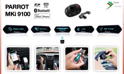 Preisvergleich Produktbild Parrot MKi9100 Bluetooth Kfz-Freisprecheinrichtung