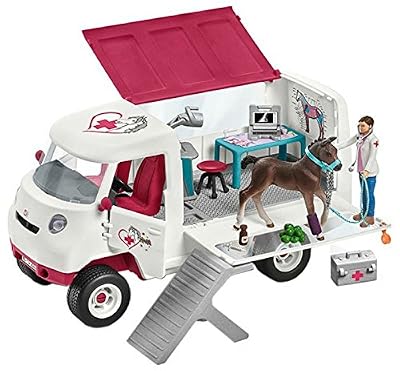 Schleich - 42370 - Kit - Vétérinaire Mobile avec Poulain Hanovrien
