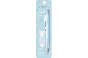 Tombow MONO Graph e Mono, caoutchouc 0,5 mm, bleu glace, précision avec pointe de 4 mm, mécanisme d'agitation innovant, pince en laiton plus stable, rechargeable, incl. caoutchouc [SH-MG44-PE04A]