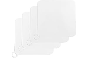 ADEGO Pack 4 Tapa Desague Ducha - 4 Cubiertas de Desagüe Antiolor y Antideslizantes de Silicona para el Baño, Cocina o Patio - Elimina los Malos olores y Evita la Suciedad (20x20, Blanco)