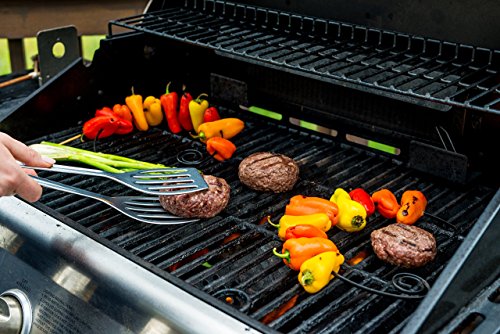 Westmark Doppel-Pfannenwender/Grillzange, Länge: 27,5 cm, Aluminium, Duetto, Silber, 21102260 - 9