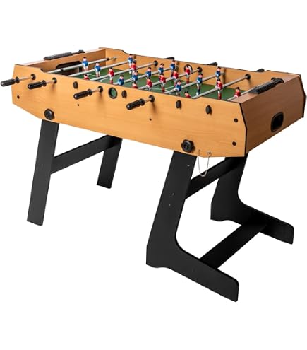 Sport1 Maxi Supertable Baby-Foot Multi-Gaming 4 en 1 Football balilla Dimensions 122 x 60 x 81,5 cm Carte de Maison Multifonction : Football 4 vs 4, ping Pong, Hockey, billardo