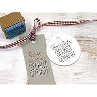 Stempel SELBSTGEMACHT für Etiketten, Tags, DIY, handmade, Basteln, Geschenke...