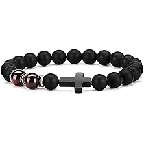ZORVUJI Kreuz Armband Set - 2 Stück Geflochten, Verstellbar Für Damen & Herren