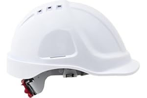 MAZALAT WORK WEAR Casco de protección de Construcción, con Cinta de sujeción, tamaño Ajustable, EN397