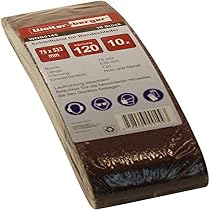 10 Cintas De Lijado 75 X 457 Mm – Grano 40 A 240 Para Lijadora De Banda, Resistentes Y Precisas