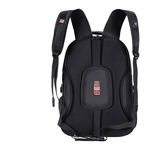 FreeBiz 14,6 Zoll Notebooktasche Laptop-Tasche Rücksack Passend für bis zu 14-Zoll-Gaming Laptops für Dell, Asus, MSI (14-14,6 Zoll, Schwarz) - 4