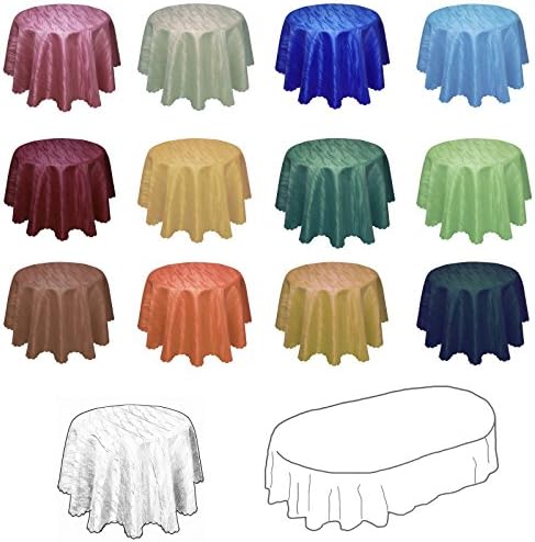 Damask YSN623 Tablecloth Round 180 cm with Lotus Effect, Lime Green, 180 cm rund