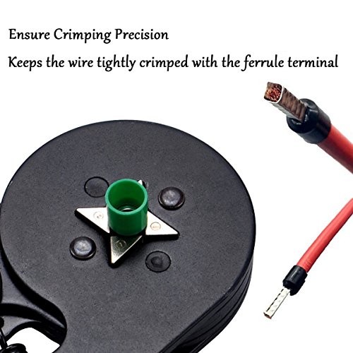 Blingco 800 Crimpzangen Sets, 0.25-6.0mm² Verstellbare Ratschenstecker Crimper Werkzeuge mit Isolierdraht Steckverbinder und Abisolierzange - 4