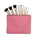 Abody 9Pcs Pro Cosmetic Makeup Brushes Kit Wood Handle Goat Hair Brush Superfine Fibre Brush Set + Pouch Bag Case Powder Brush