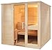 Produktbild Massivholzsauna Sauna 208 x 158 x 204 komplett mit Glaselement und Bio Combi Saunaofen