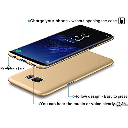 Qissy Carcasa Samsung Galaxy S7  Ultra Ligero Suave Sedoso Pintura PC Funda Protectora de tel  fono Protective Case Cover para Samsung Galaxy S7 5 1    Oro 