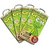 4x12 =48 Liter GREENCAT NATURSTREU ÖKO-PLUS GREEN CAT`S KATZENSTREU - BEST STREU GREEN CAT - kostenloser Versand innerhalb Deutschlands (außer Inseln)