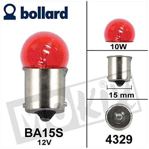 Preisvergleich Produktbild Birne / Lampe BA15S 12V 10W ROT