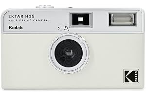 KODAK EKTAR H35 halvram filmkamera (benvit, enkel)