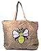 Produktbild FISH IN THE SEA IBIZA Biene Shopper Strandtasche Badetasche Pailletten XXL Damen