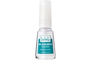 Valmy Gel Top Coat Ultra-Brillo – Tratamiento de Efecto Cristal para Uñas, 1 Unidad (1 x 14 ml)