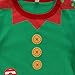 iiniim Baby Boys Christmas Santa Romper with Hat Outfit Sets Green 6-12 Months