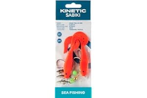 Kinetic Sabiki Shad Tail UV - Vorfach für Dorsch/Pollack/Köhler Meeresvorfach Norwegen-Vorfach Rig-System
