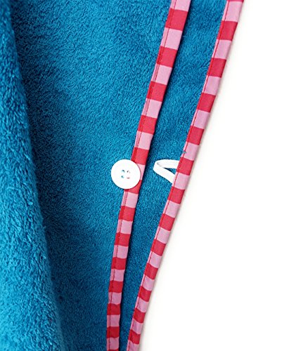 Bade-Poncho für Jungen und Mädchen von SCHLUPFI: Kuscheliges Tiermotiv-Badetuch aus Baumwolle (Frottee) mit Kapuze – Baby-Strandtuch oder Kinder-Handtuch - 4